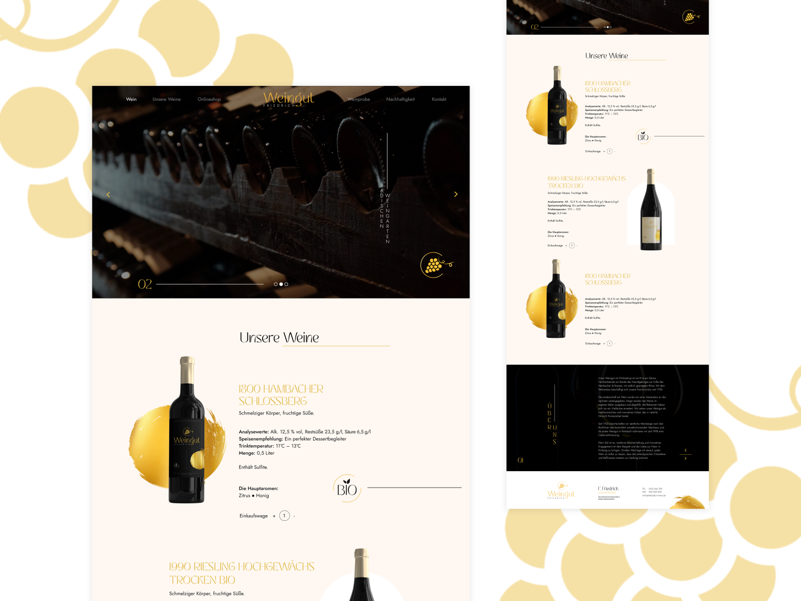 Friedrich, wine cellar website by Serban Elian Neghea on Dribbble