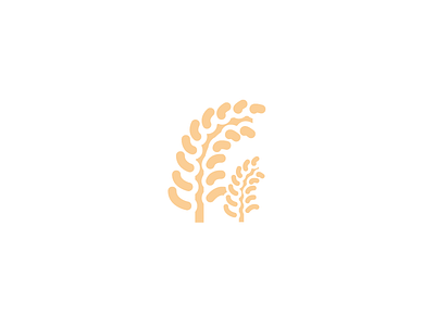 Spica bread eat field flat food logo logotype spica