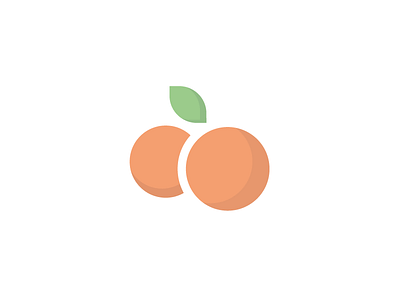Orangery🍊 food fruit leaf logo logotype nature orange