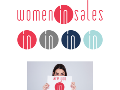 Women In Sales branding design logo typography