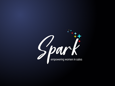 Spark Dark Bg branding design logo vector