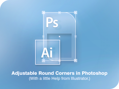 Round Corners in Photoshop! (with PSD) ai download explained free freebie guide iconset illustrator interface photoshop psd round corners rounded corners smart object technique tutorial ui user interface workflow