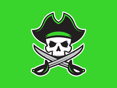 Pirates hockey illustration logo pirates skull sports design sports logos