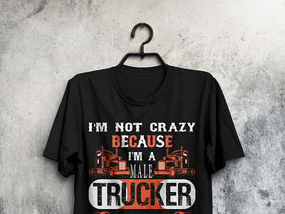 TRUCKER T-SHIRT DESIGN_ Mail:- morium96.info@gmail.com design graphic design logo tshirt