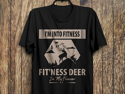 Fitness Deer T-SHIRT DESIGN_