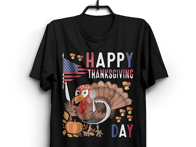 Happy Thanksgiving Day design dinner graphic design happy holiday logo thanksgiving tshirt