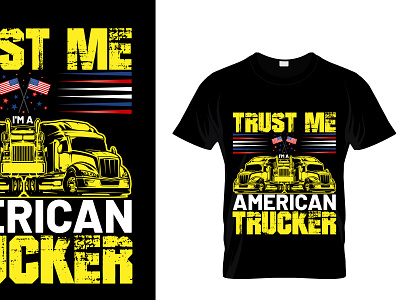 American T -Shirt Design american design graphic design illustration truck tshirt