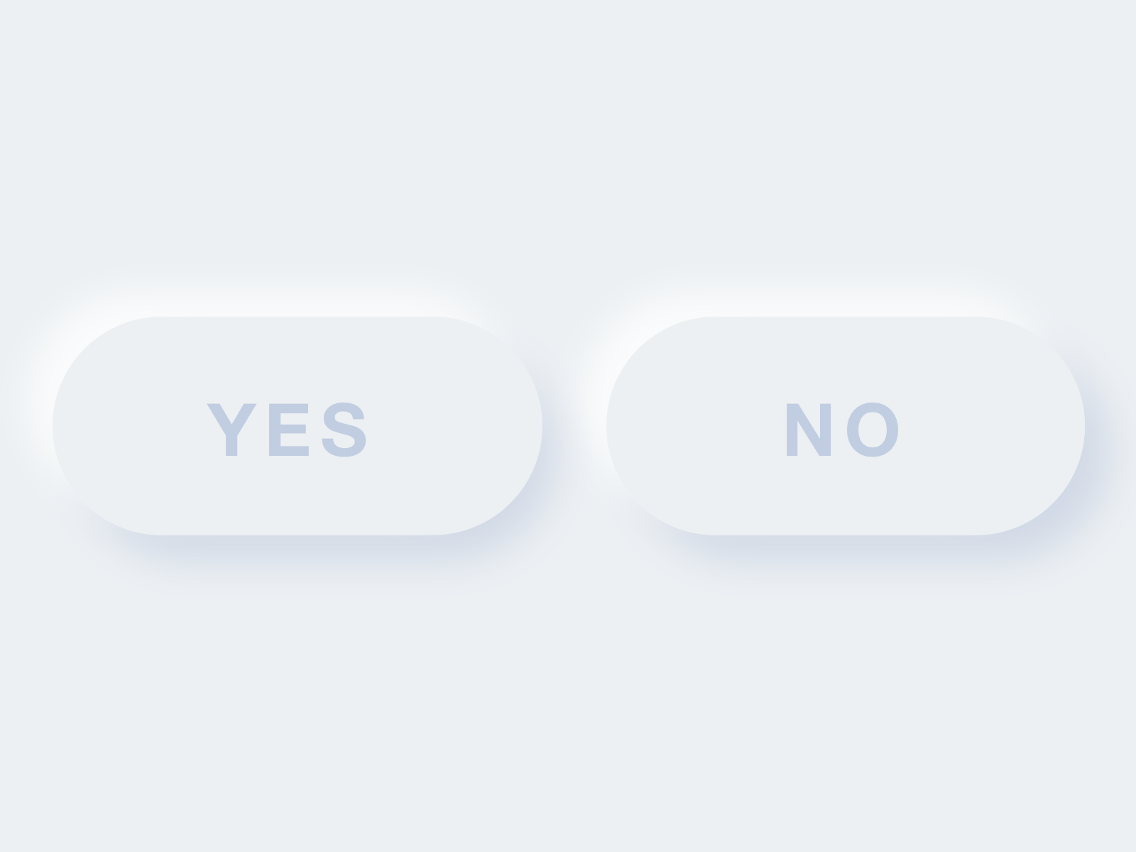 Neumorphism Buttons Yes/No button buttons clay dailyui minimal neumorphic neumorphism soft ui