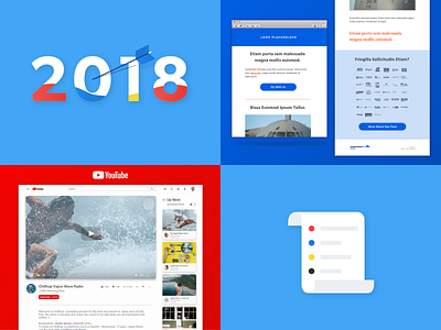 2018 Year in Review 2018 compilation email goals grid lists material design to do list top posts ux video year in review youtube