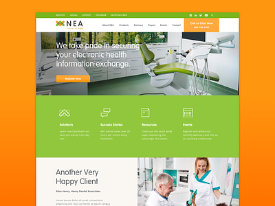 Vyne NEA Website data dental dentist family of websites health medical security website
