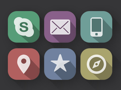 iOS 7 Icons app store design flat flat design flat icons icon icon shadow icons ios iphone ui