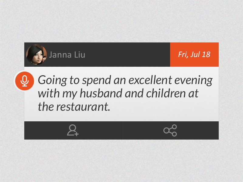 Message Widget ui flat ux free freebie psd minimal metro download orange photoshop message