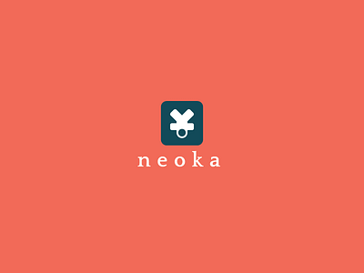 Neoka Community art brand branding clean concept design icon identity illustrator logo mark orange