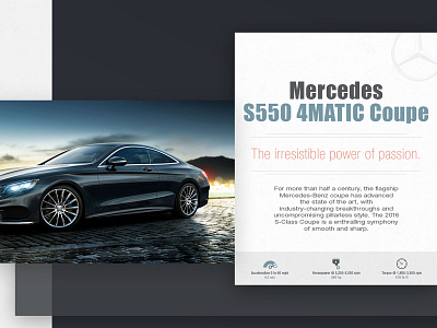 Mercedes Card card flat mercedes minimal simple ui web website