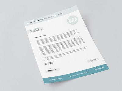 Letterhead a4 letterhead resume stationary