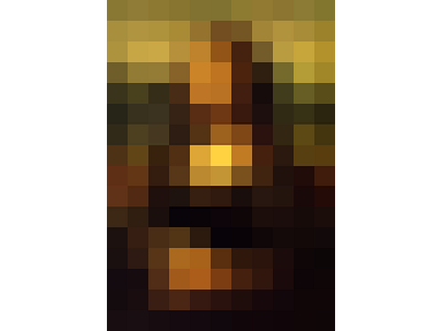 Monalisa pixel pixel art