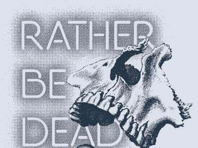 Rather Be Dead. illustration kurt cobain nirvana skull