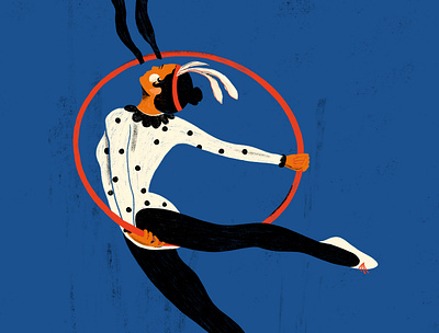 acrobatics illustration / detail acrobatics circus illustration illustrator