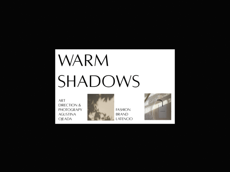 Warm shadows - Latencio art direction branding fashion fashion brand photography photoshop product photograpy