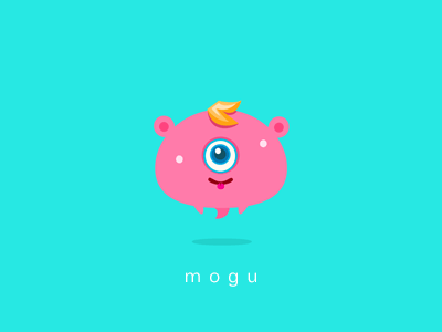 Mogu cute illustration kawaii monster vector