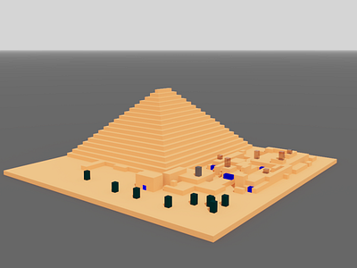 Voxel Desert City