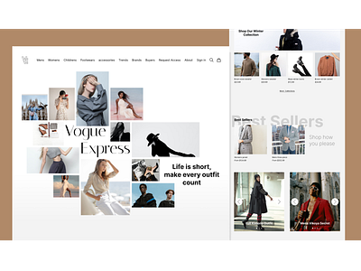 Fashion Company Landing Page animation branding design fashion graphic design illustration logo typography ui ux vector