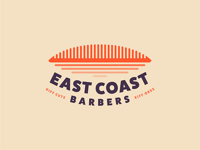 East Coast Barbers barber brand design challenge durban logo logo design