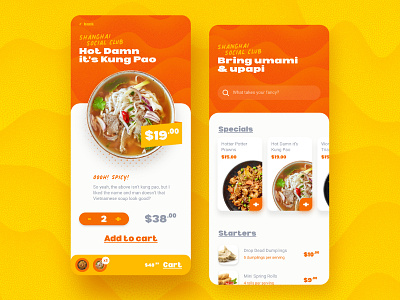 Shanghai Social Club adobexd design design challenge mobile restaurant app ui ui ux uiux ux