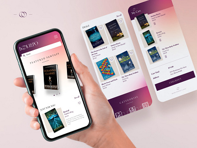 Book Repo books bookstore branding design challenge ecommerce figma gradients mobile website ui ui ux vector website