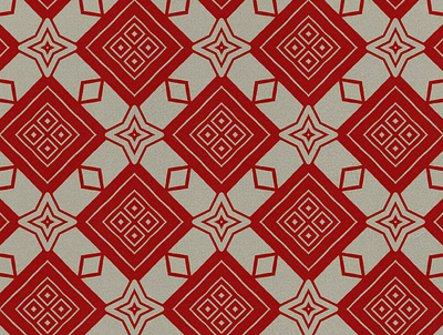 Red Geometric Repeating Pattern design diamonds geometric red repeating stars