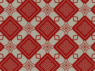 Red Geometric Repeating Pattern