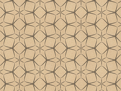 Black and Beige Repeating Geometric Pattern