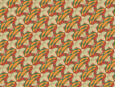 Orange, Green and Red Repeating Design green orange red repeating seamless