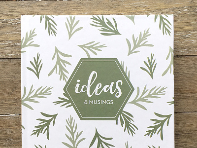 Ideas & Musings Journal botanical botanical print idea notebook journal notebook cover pattern