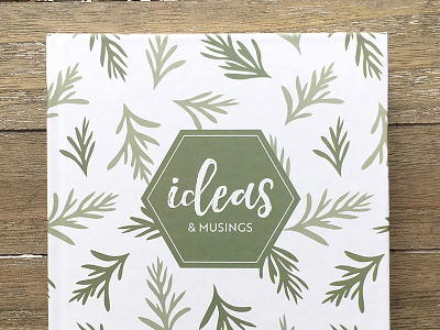 Ideas & Musings Journal botanical botanical print idea notebook journal notebook cover pattern
