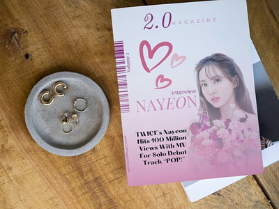 Nayeon Magazine design graphic design magazine mockup