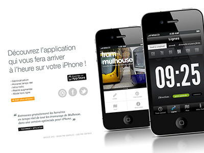 Website for iOS App app ios metro one page