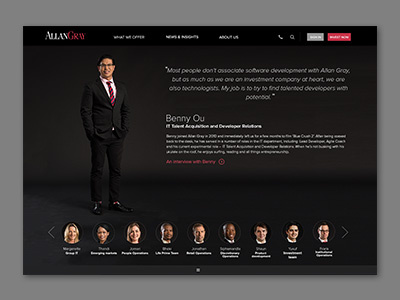 Employee profile corporate employees photography profile webdesign