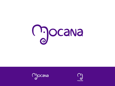 Mocana Logo design illustration logo typography