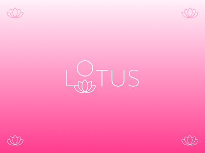 Lotus identity app branding icon illustration logo minimal typography ui ux vector