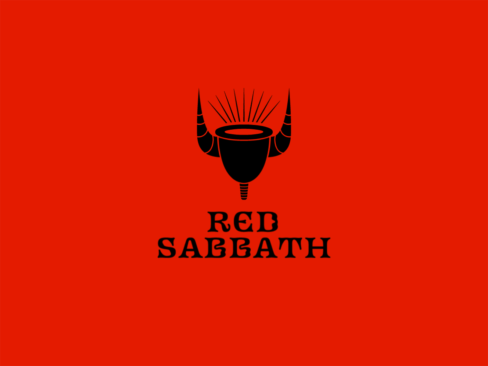 Red Sabbath logo animation animation app branding clean design flat graphic design icon illustration illustrator logo typography vector