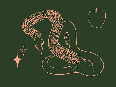 Shedding animal art animal illustration design flat illustration minimal snake