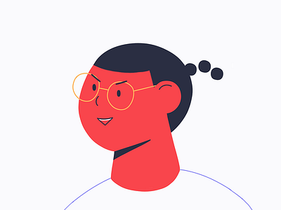 User profile design illustration minimal ux