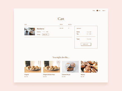 Cart design web design