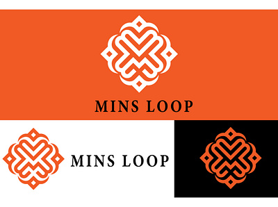 MINS LOOP branding custom logo design graphic design logo luxury minimal modern