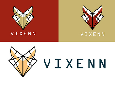 VIXENN branding custom logo design graphic design illustration logo luxury minimal modern ui