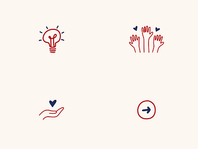 Hand Drawn Charity Icons branding charity design donate figma icon iconography icons illustration vector volunteer website
