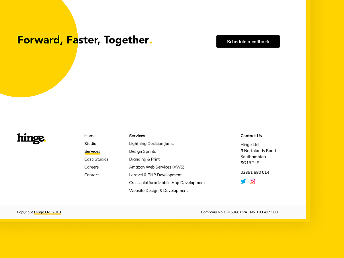 Hinge site by Tash Hockey on Dribbble