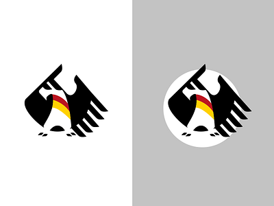 german eagle wip eagle emblem facepalm german illustration illustrator logo mascot vector