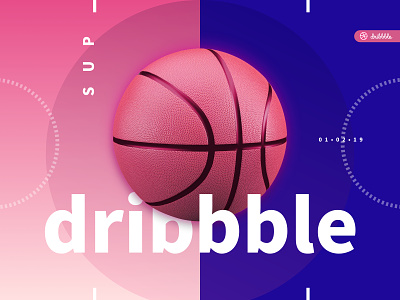 Dribbble Debut dribbleinvite graphic design